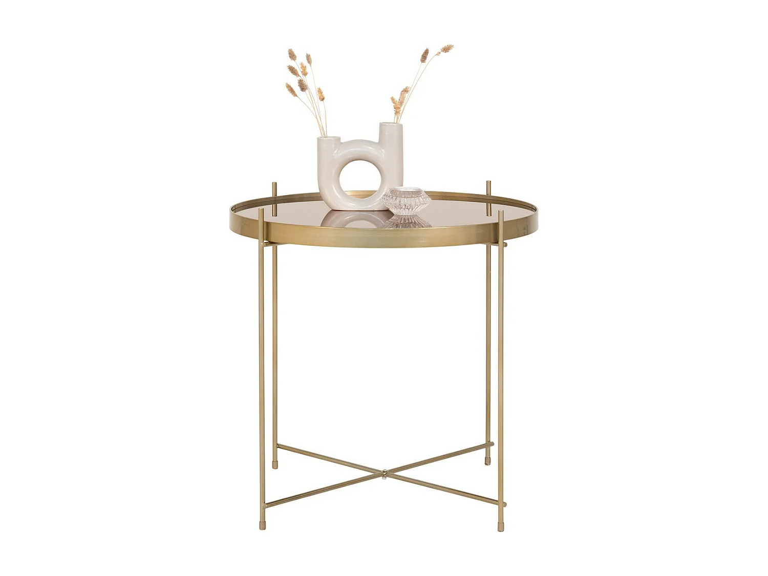 Table Basse Venezia, Laiton, 48x48x48 cm, EPIKASA