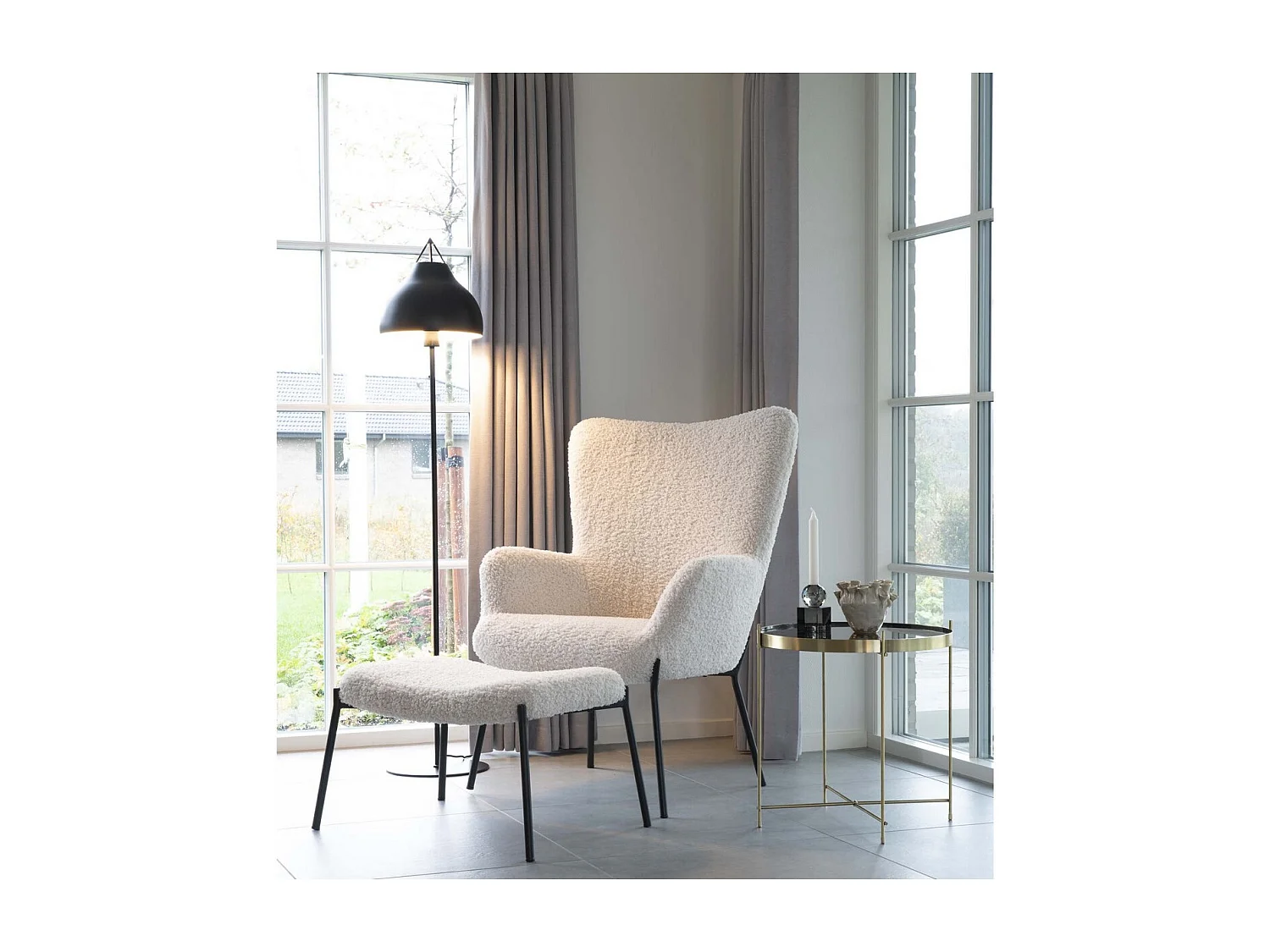 Table Basse Venezia, Laiton, 48x48x48 cm, EPIKASA