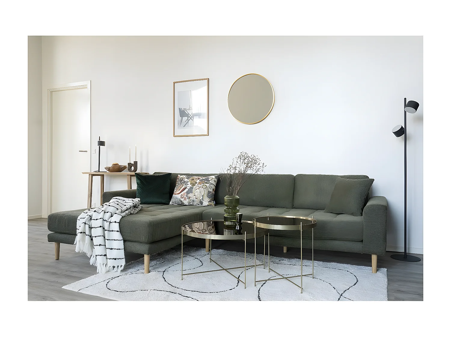 Table Basse Venezia, Laiton, 48x48x48 cm, EPIKASA