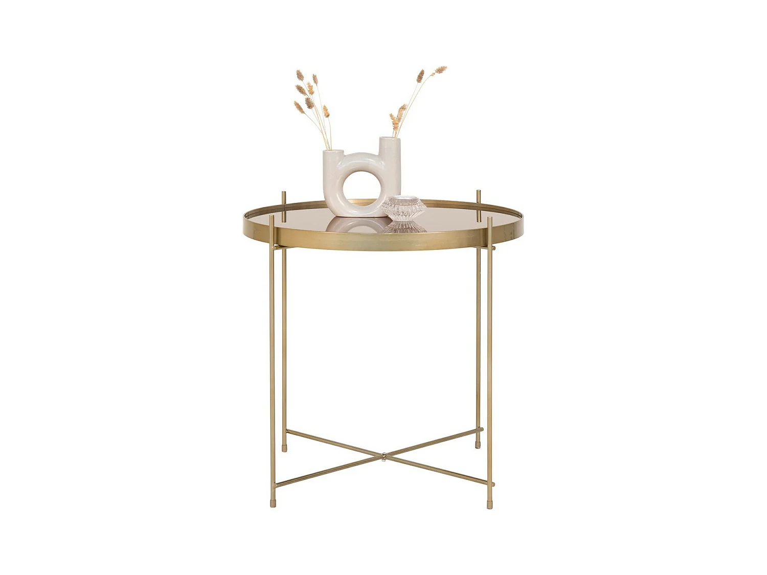 Koffietafel Venezia, Messing, 48x48x48 cm, EPIKASA