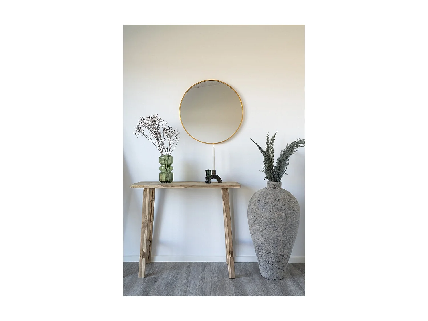 Console Tafel Girona, Bruin, 90x30x80 cm, EPIKASA