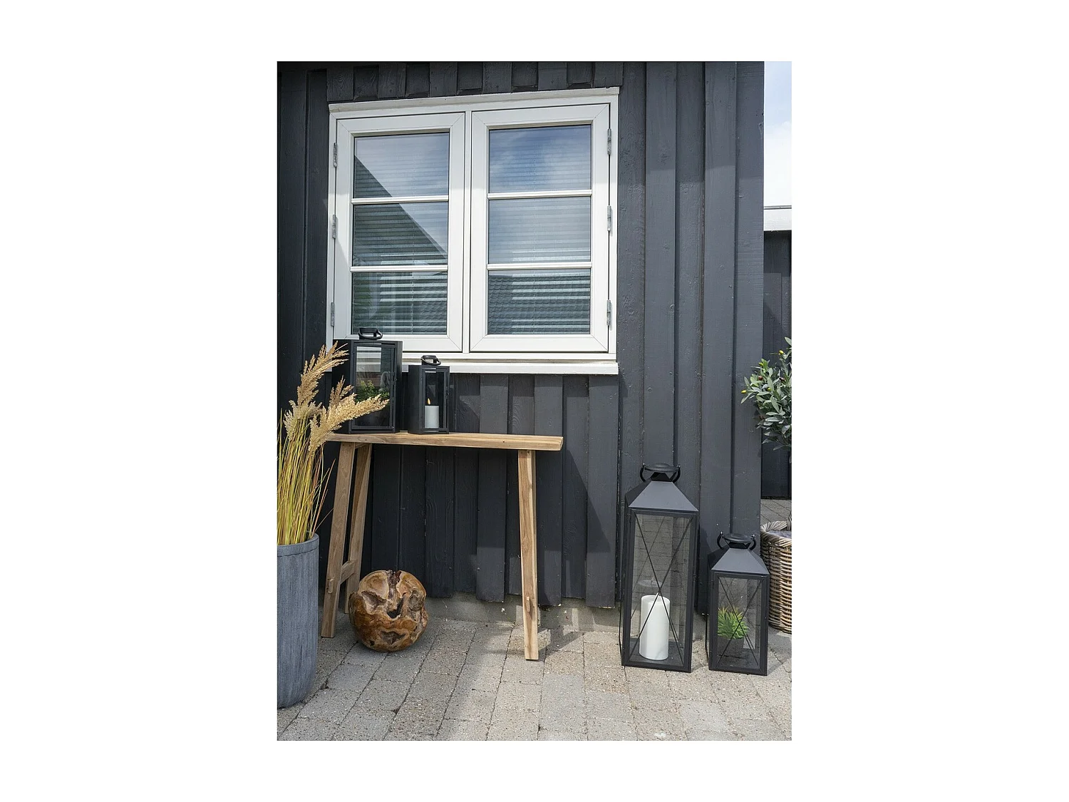 Console Tafel Girona, Bruin, 90x30x80 cm, EPIKASA