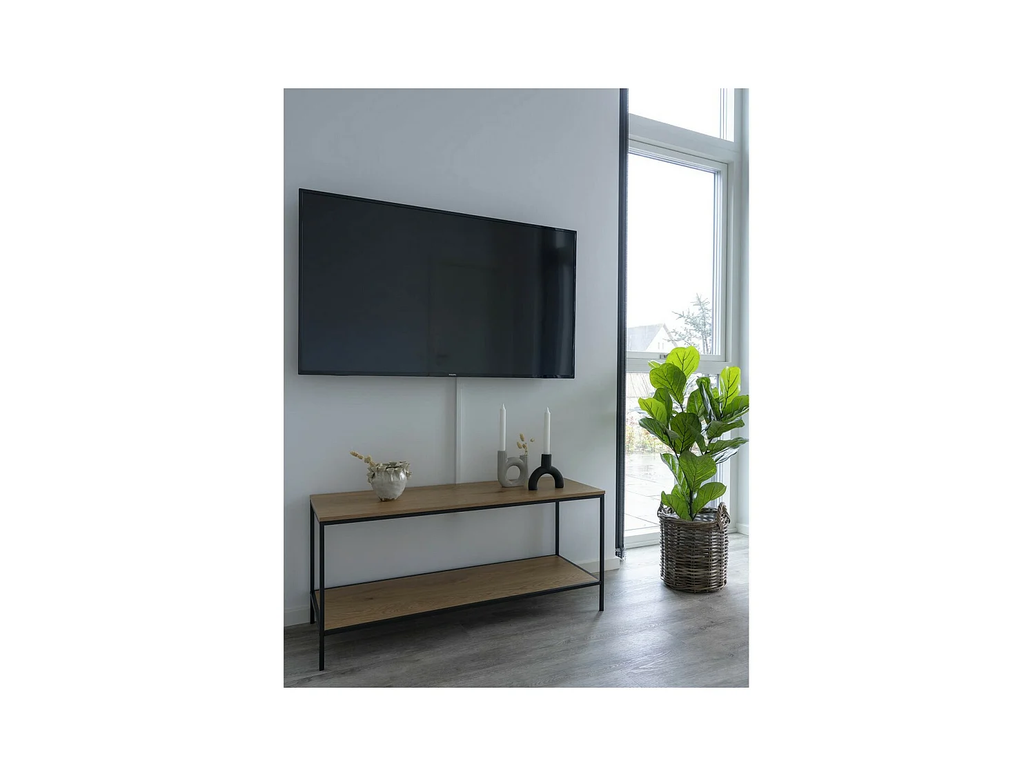 Console Tafel Vita, Bruin, 36x100x45 cm, EPIKASA