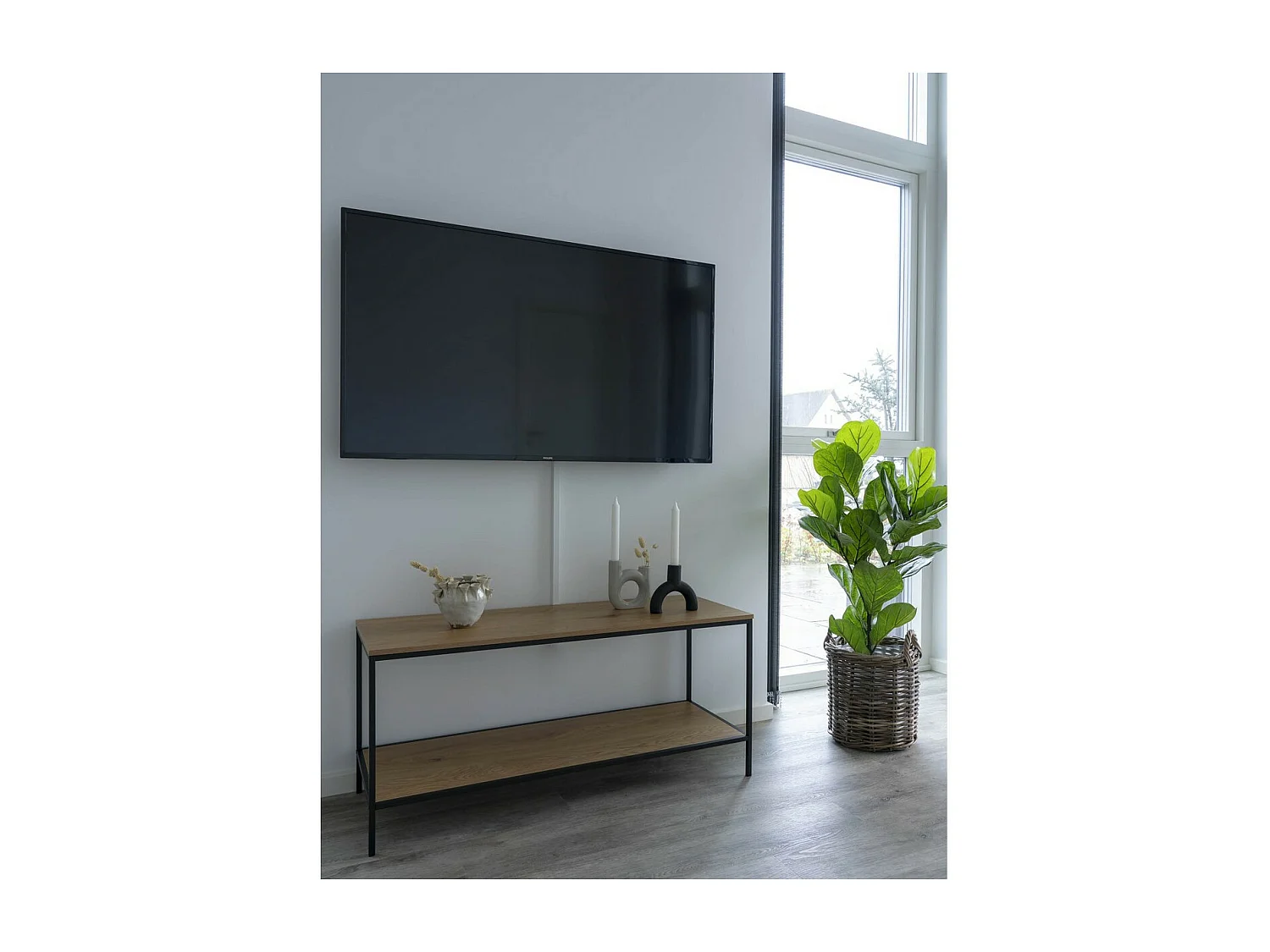 Console Tafel Vita, Bruin, 100x36x45 cm, Seven Design