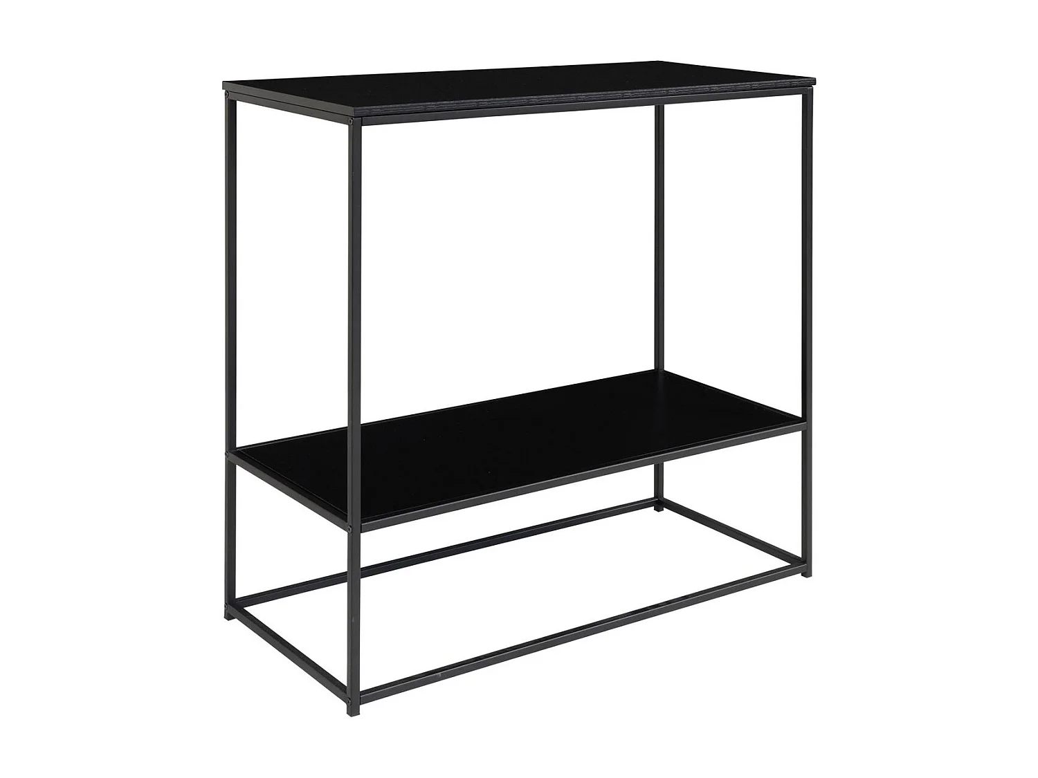 Stolik Konsolowy Życie, Czarny, 80x36x80 cm, Seven Design