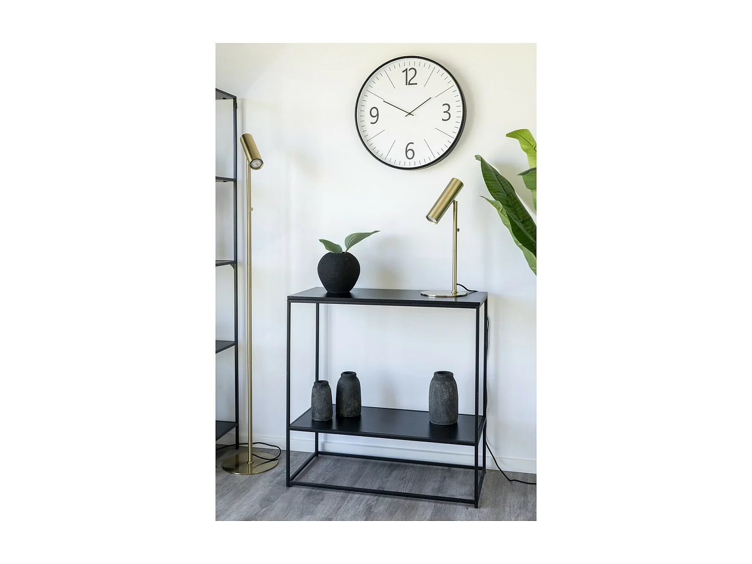 Stolik Konsolowy Życie, Czarny, 80x36x80 cm, Seven Design