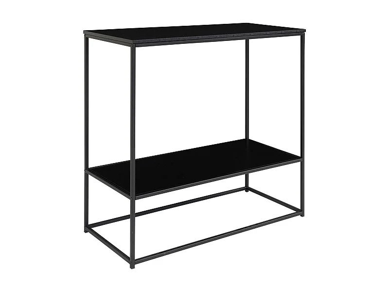 Stolik Konsolowy Życie, Czarny, 80x36x80 cm, Seven Design