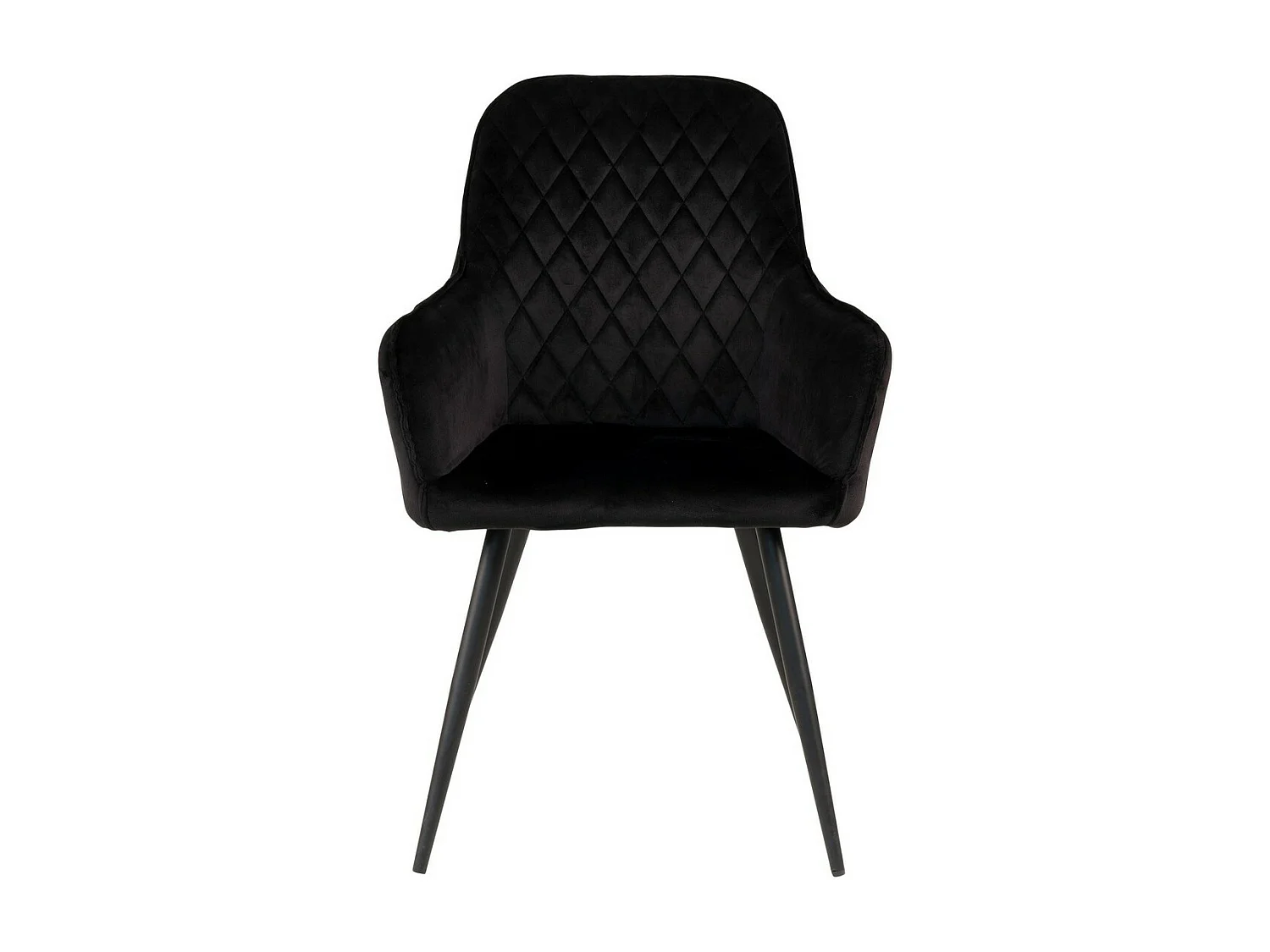 Set van 2 Stoelen Harbo, Zwart, 65x57x87 cm, EPIKASA