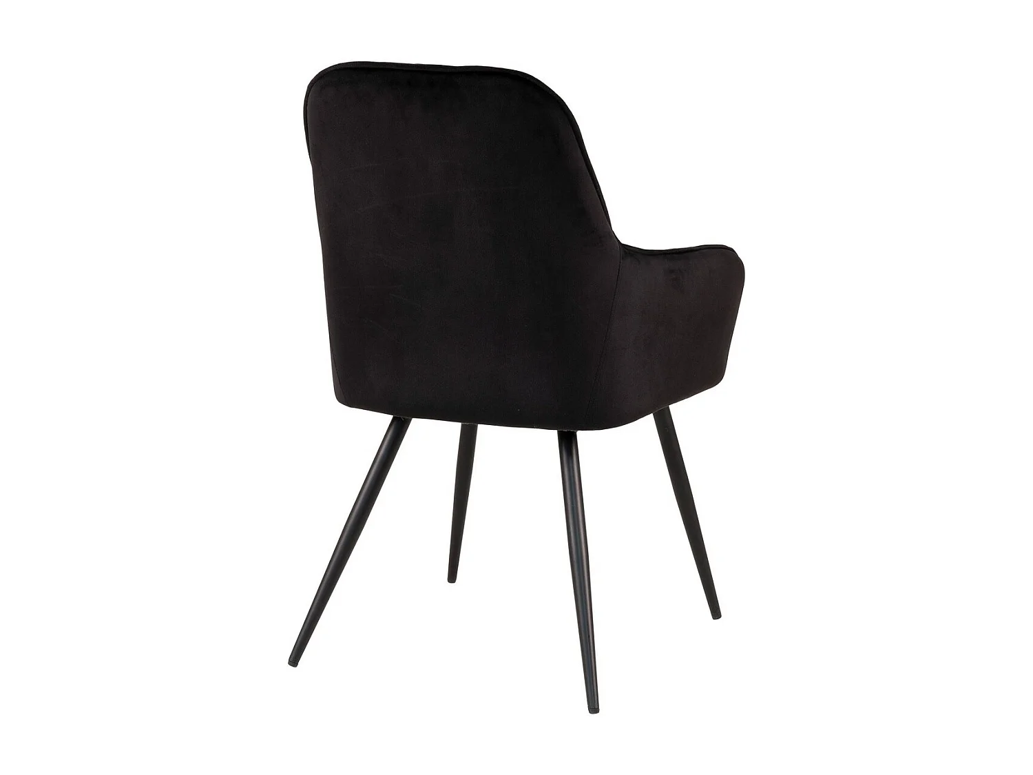 Set van 2 Stoelen Harbo, Zwart, 65x57x87 cm, EPIKASA