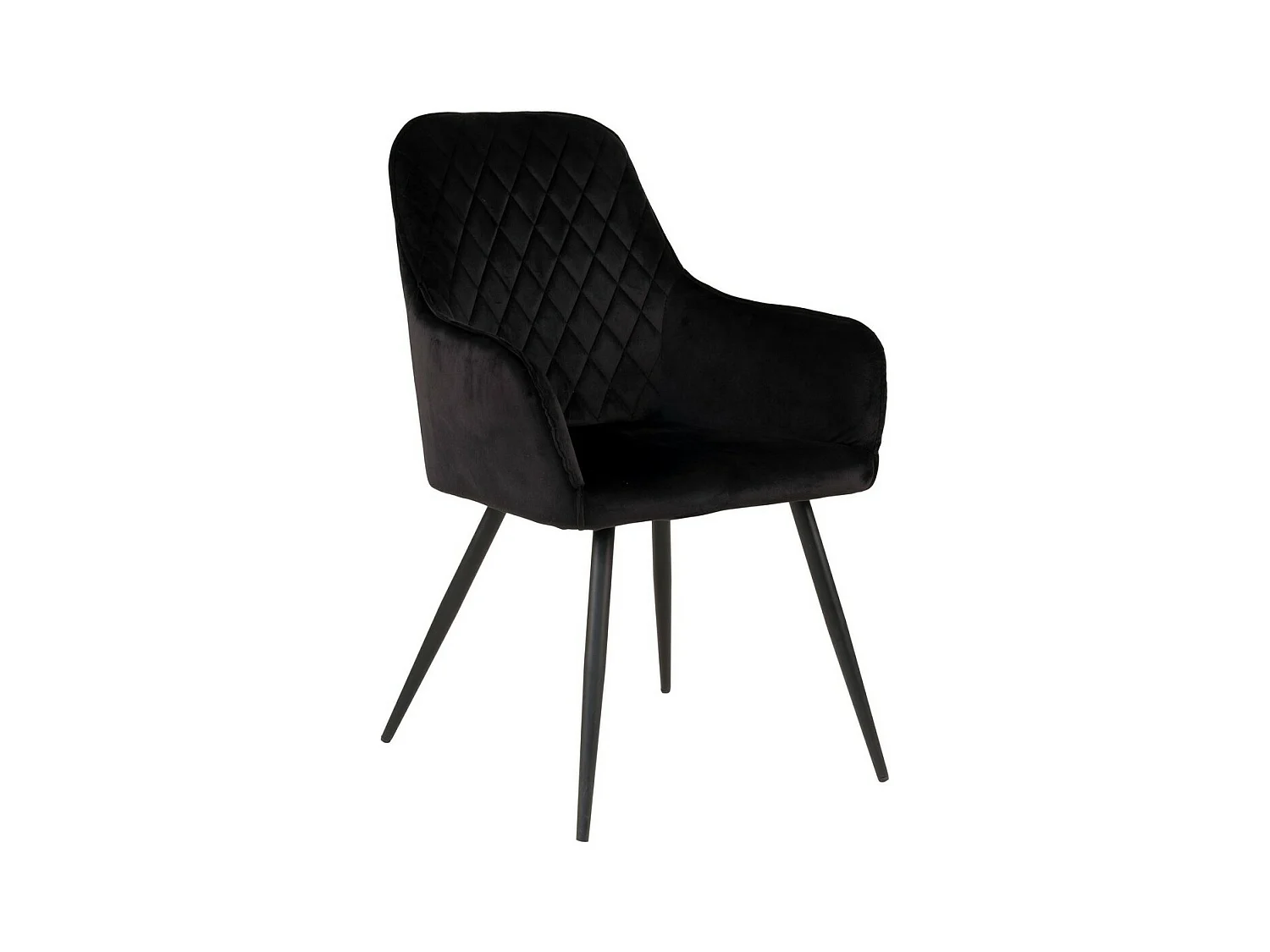 Lot de 2 Chaises Harbo, Noir, 65x57x87 cm, EPIKASA