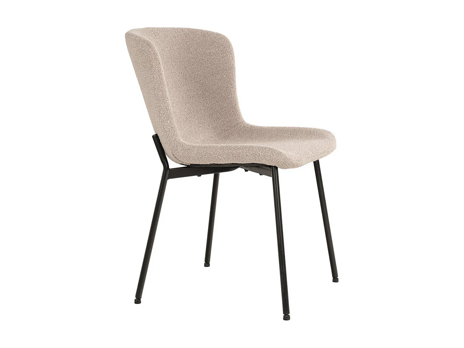 Lot de 2 Chaises Maceda, Beige, 59x48x83 cm, Seven Design