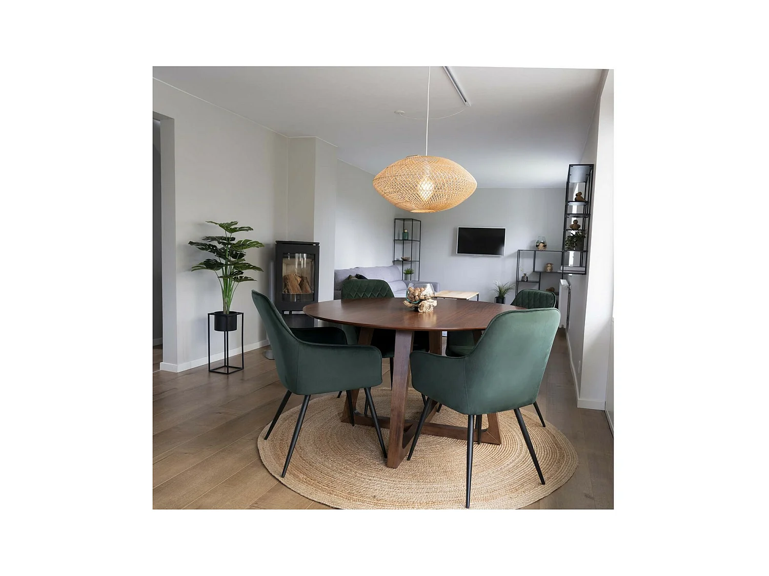 Lot de 2 Chaises Harbo, Vert, 65x57x87 cm, EPIKASA
