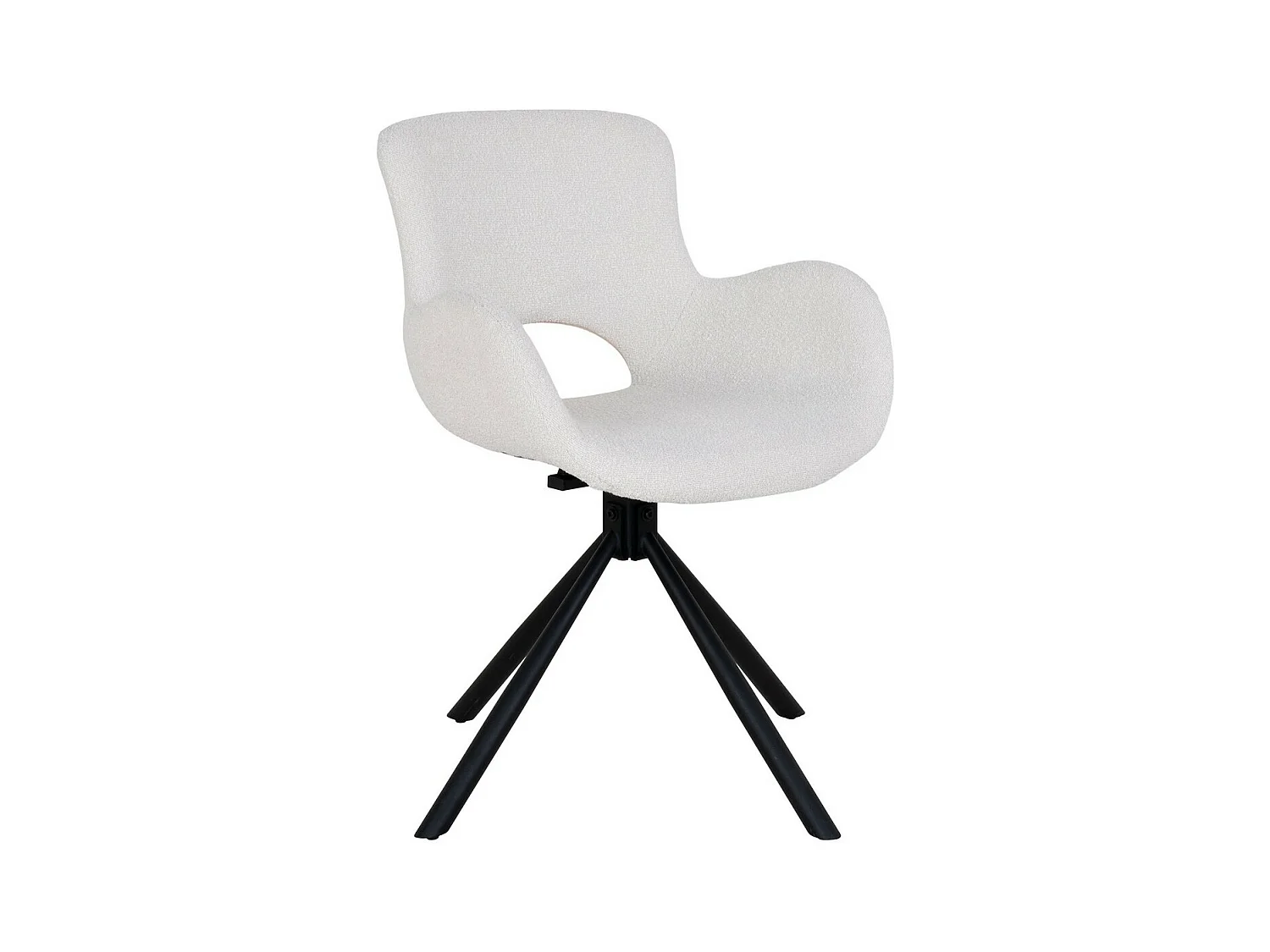 Lot de 2 Chaises Armorim, Blanc, 58x59x82,5 cm, EPIKASA