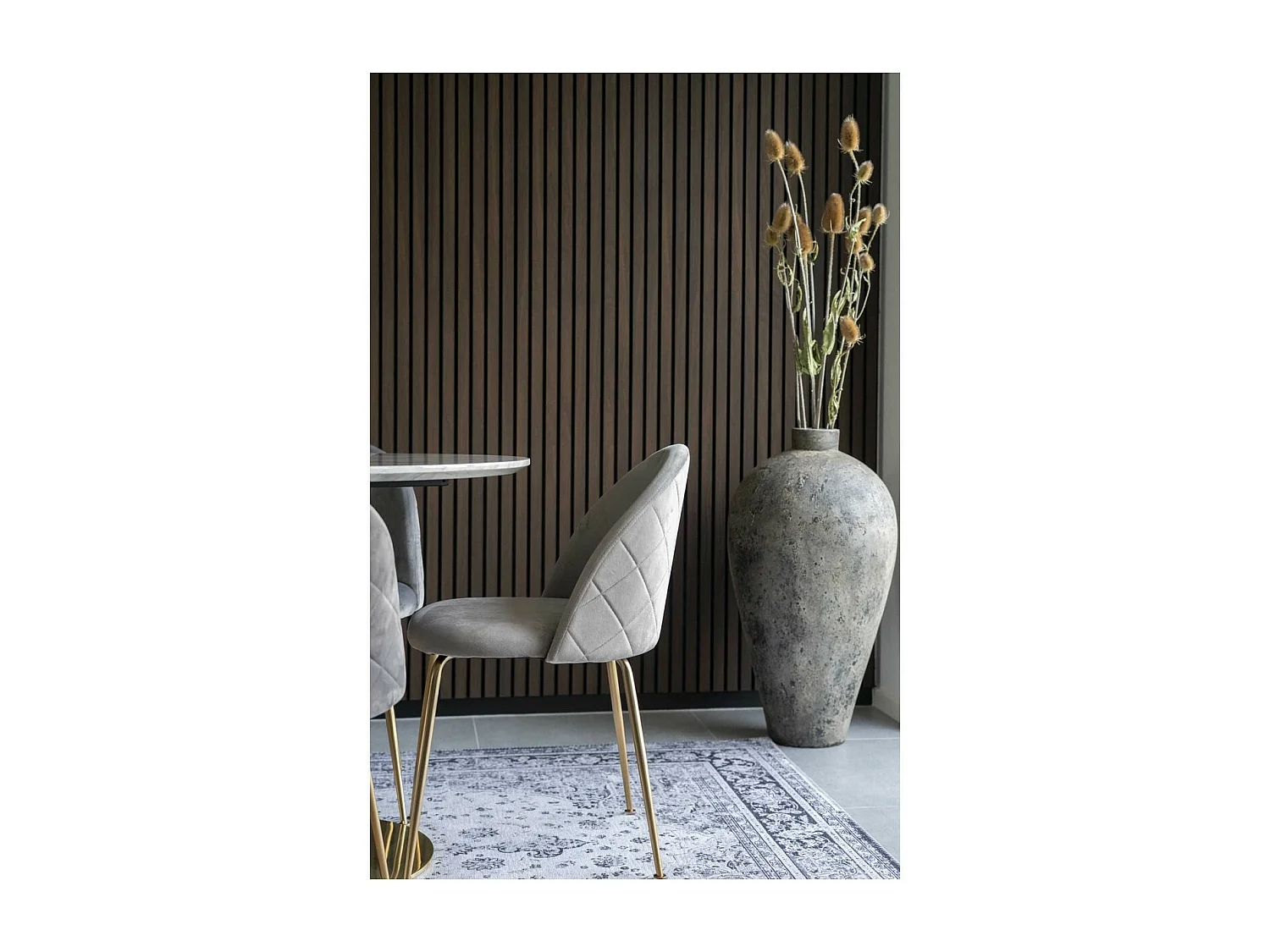 Set van 2 Stoelen Geneve, Grijs, 52x51x78 cm, EPIKASA