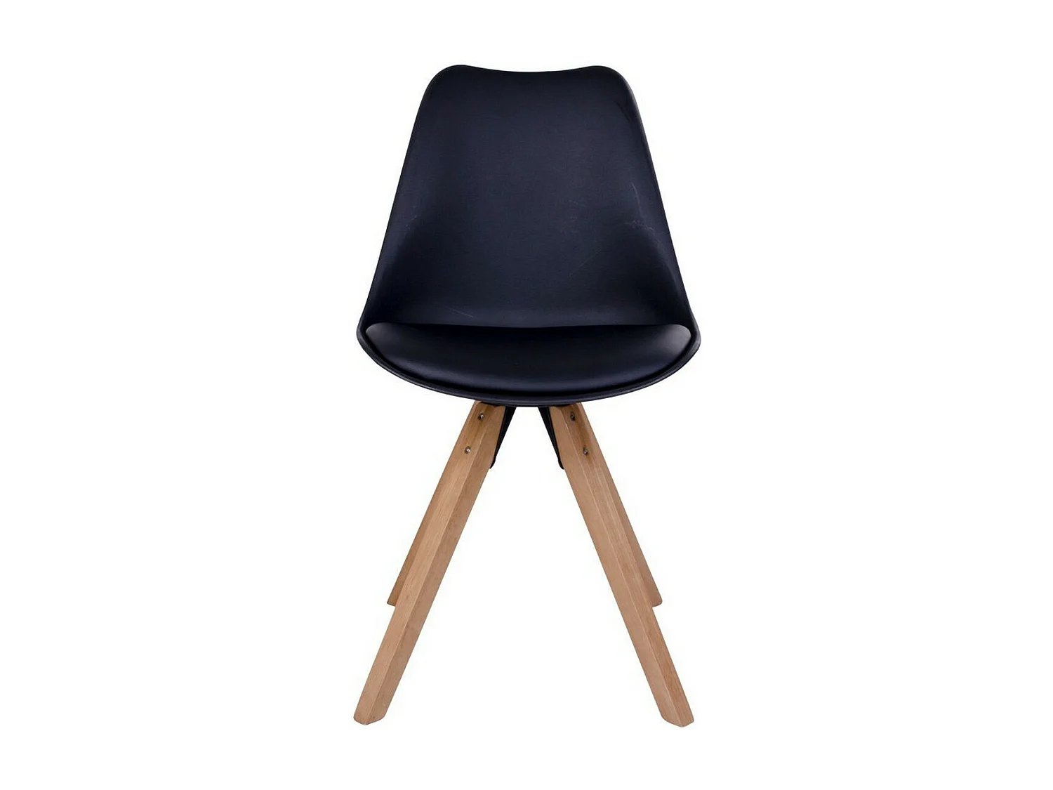Set van 2 Stoelen Bergen, Zwart, 55x48x86 cm, EPIKASA
