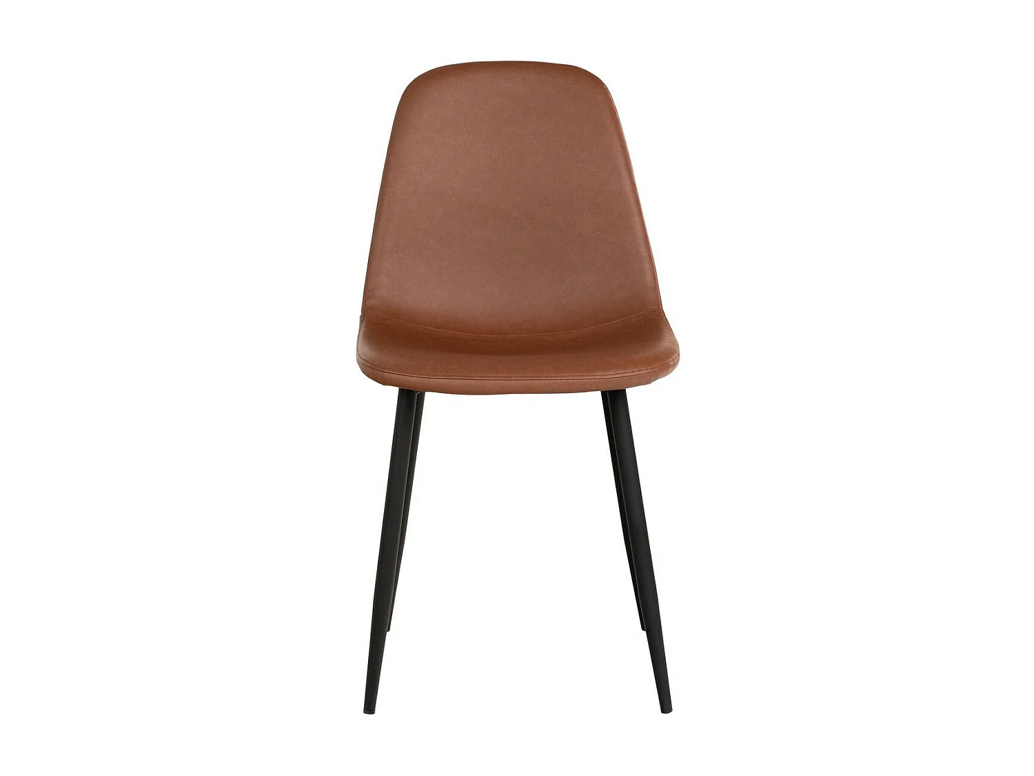 Lot de 2 Chaises Stockholm, Marron, 50x47x86 cm, Seven Design