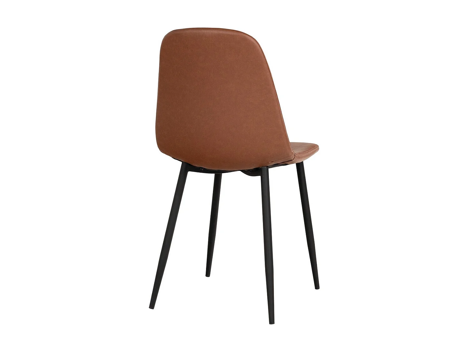 Lot de 2 Chaises Stockholm, Marron, 50x47x86 cm, Seven Design
