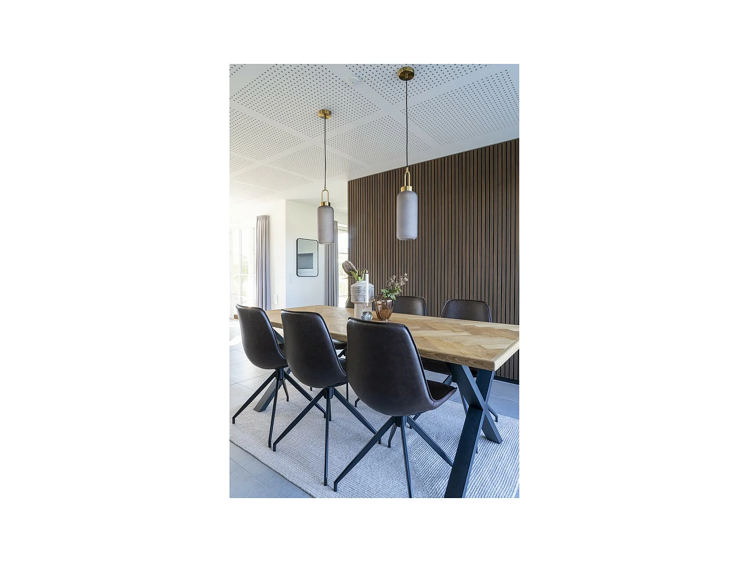 Lot de 2 Chaises Monaco, Marron, 54x48x86 cm, EPIKASA