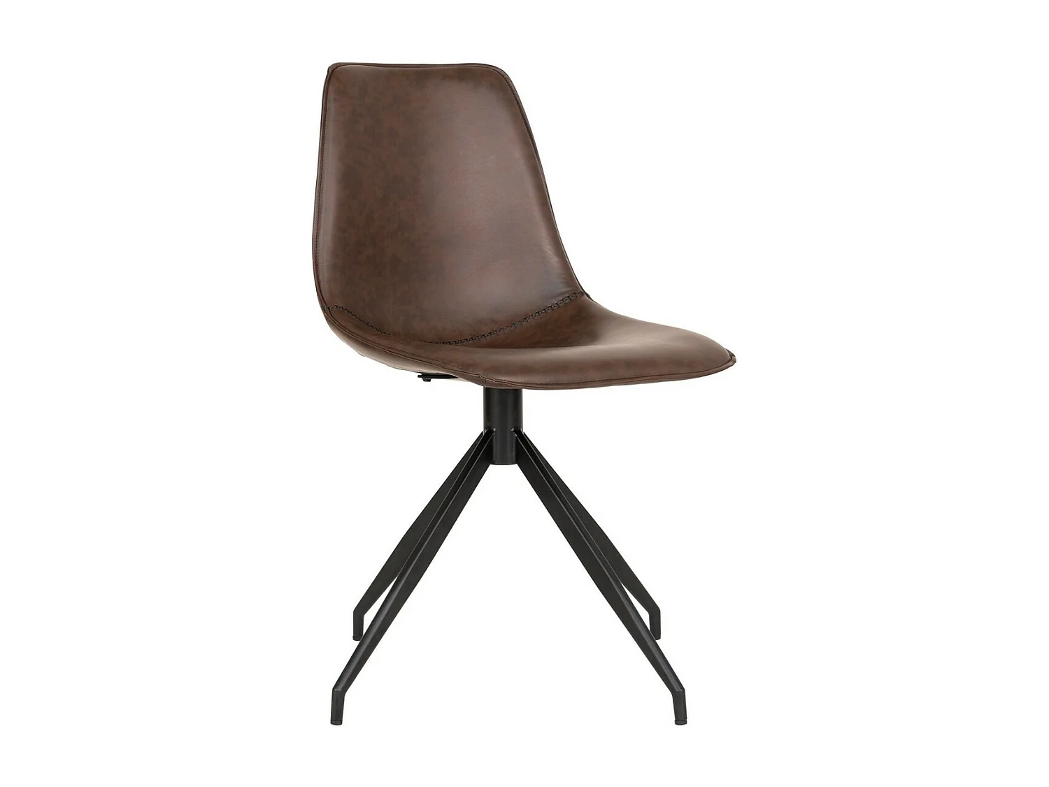 Lot de 2 Chaises Monaco, Marron, 54x48x86 cm, Seven Design