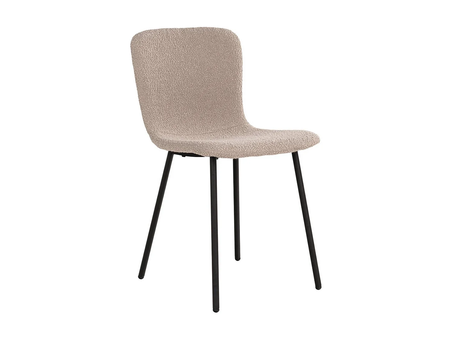 Set van 2 Stoelen Halden, Beige, 52,5x44,5x81,2 cm, EPIKASA