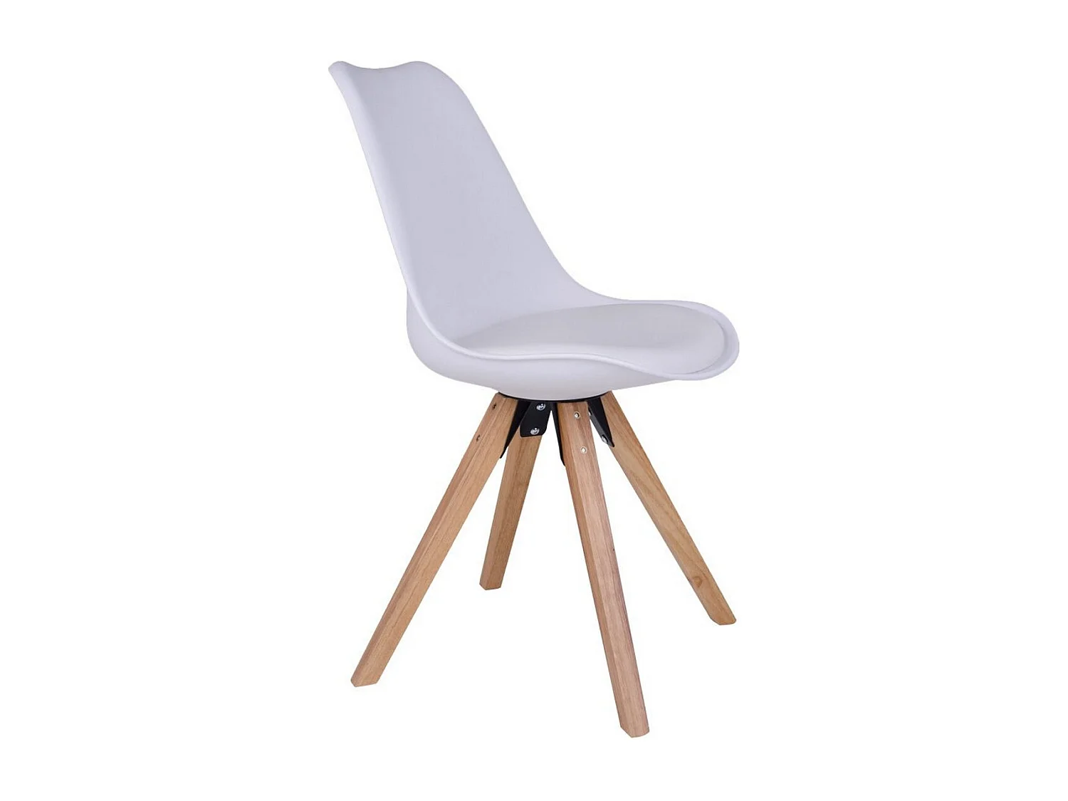 Lot de 2 Chaises Bergen, Blanc, 55x48x86 cm, Seven Design