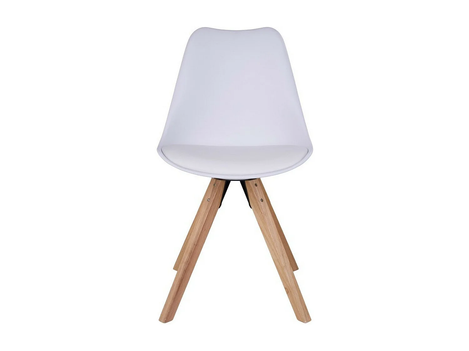 Lot de 2 Chaises Bergen, Blanc, 55x48x86 cm, Seven Design