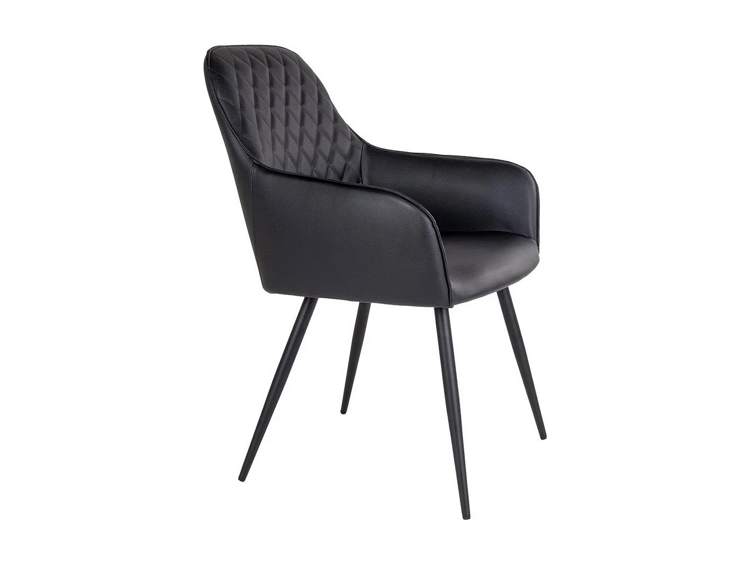 Set van 2 Stoelen Harbo, Zwart, 65x57x87 cm, EPIKASA