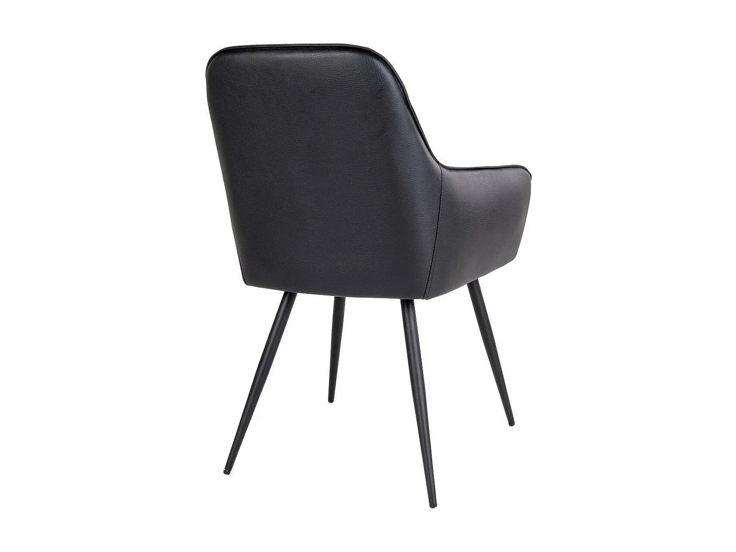 Set van 2 Stoelen Harbo, Zwart, 65x57x87 cm, EPIKASA