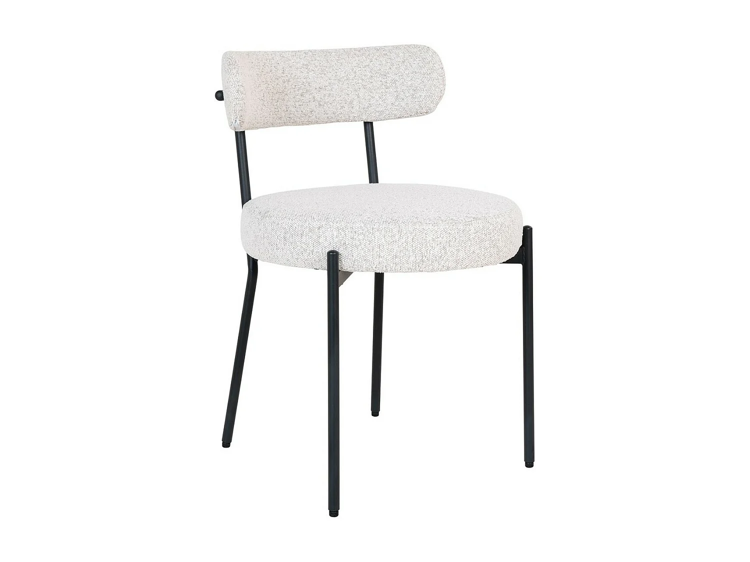 Lot de 2 Chaises Badalona, Blanc, 49,5x47x72,5 cm, Seven Design