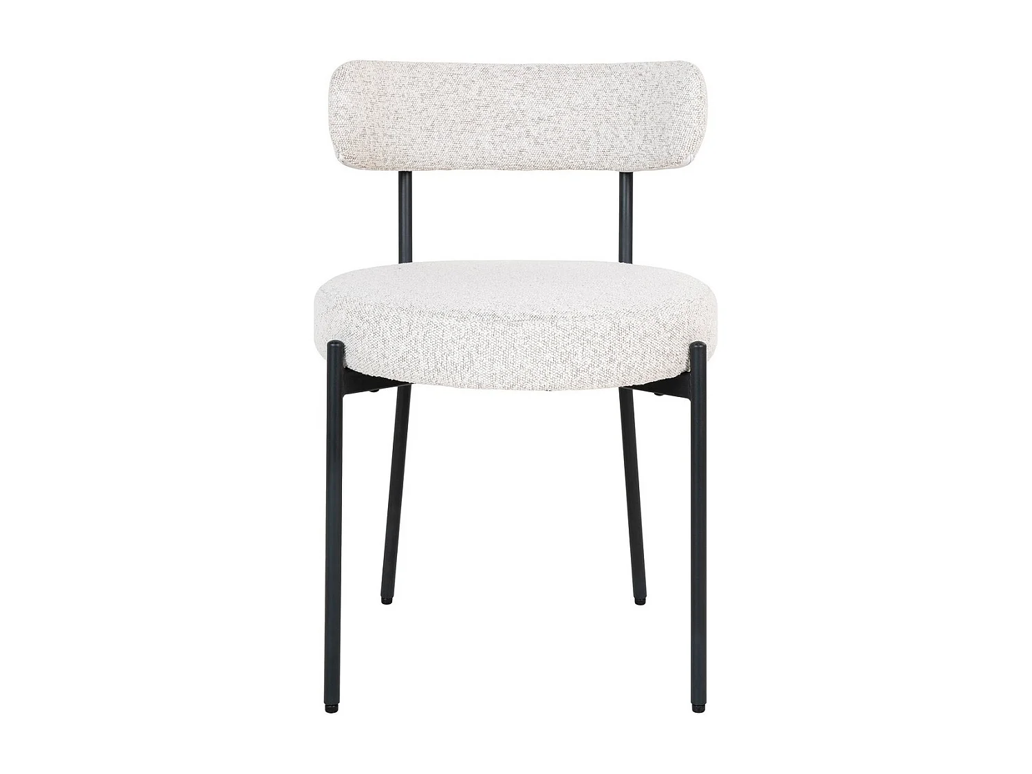 Lot de 2 Chaises Badalona, Blanc, 49,5x47x72,5 cm, Seven Design