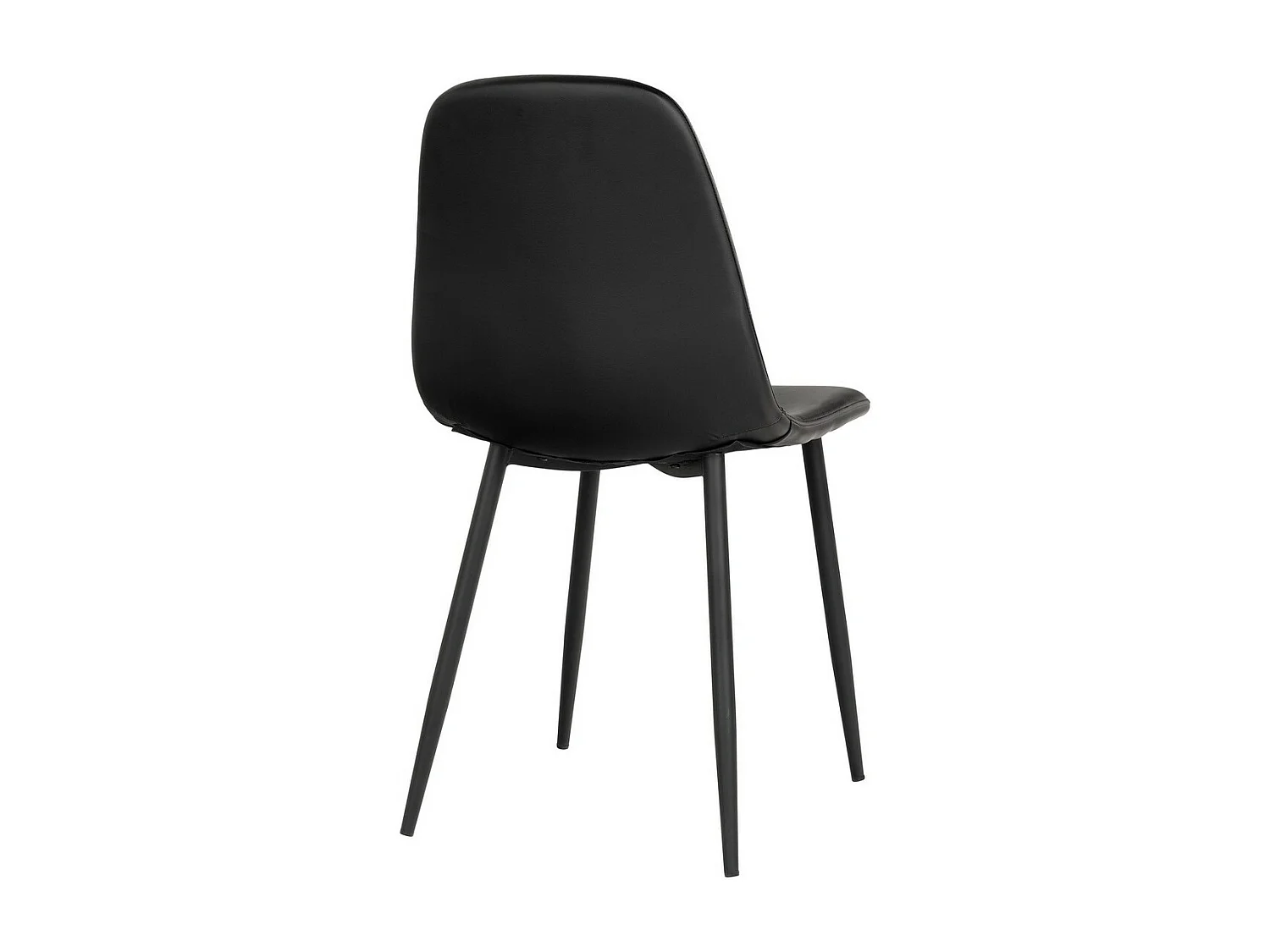 Lot de 2 Chaises Stockholm, Noir, 50x44x86 cm, Seven Design