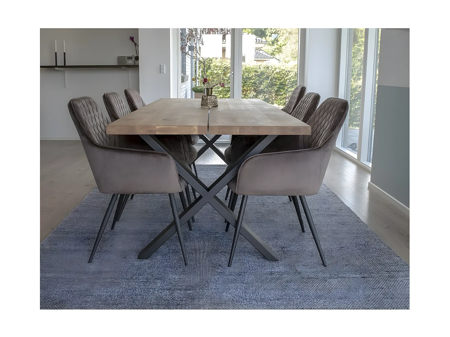 Set 2 Sedie Harbo, Marrone, 65x57x87 cm, EPIKASA