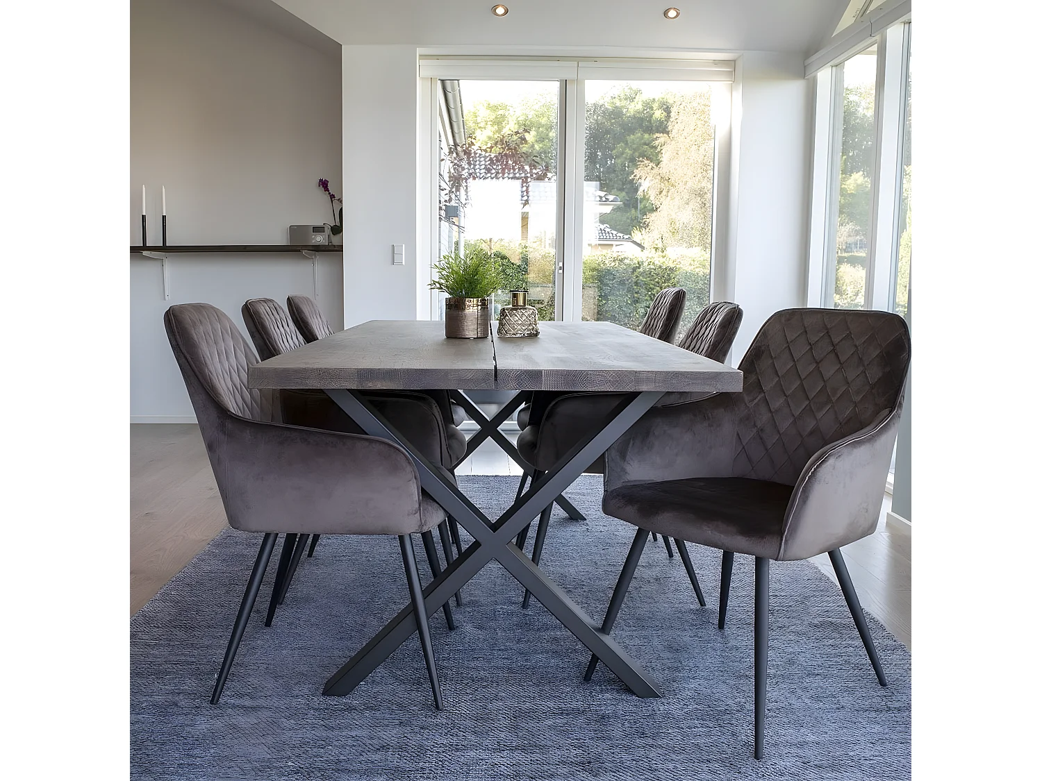 Set 2 Sedie Harbo, Marrone, 65x57x87 cm, EPIKASA