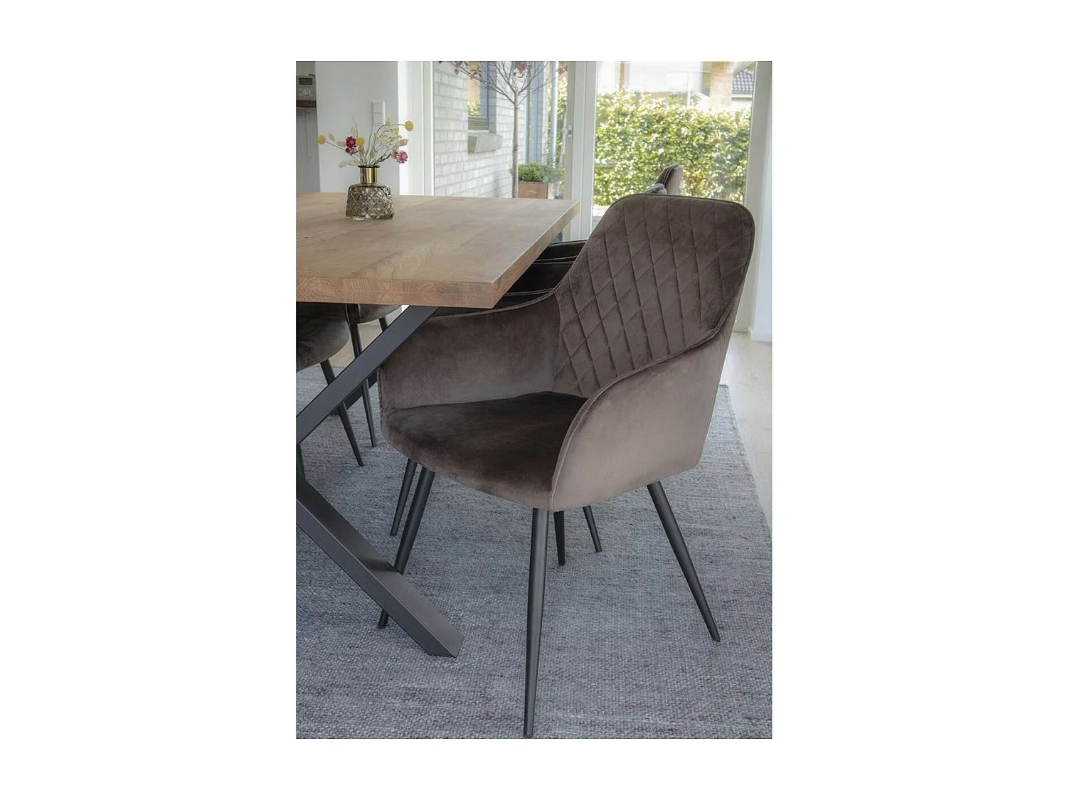 Set 2 Sedie Harbo, Marrone, 65x57x87 cm, EPIKASA