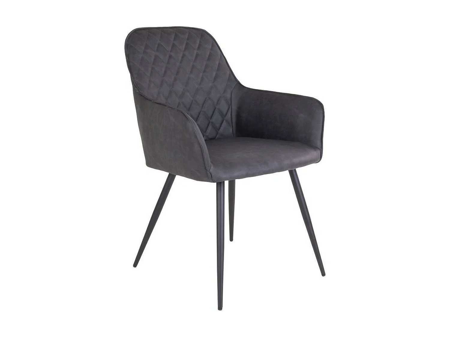 Lot de 2 Chaises Harbo, Gris, 65x57x87 cm, EPIKASA