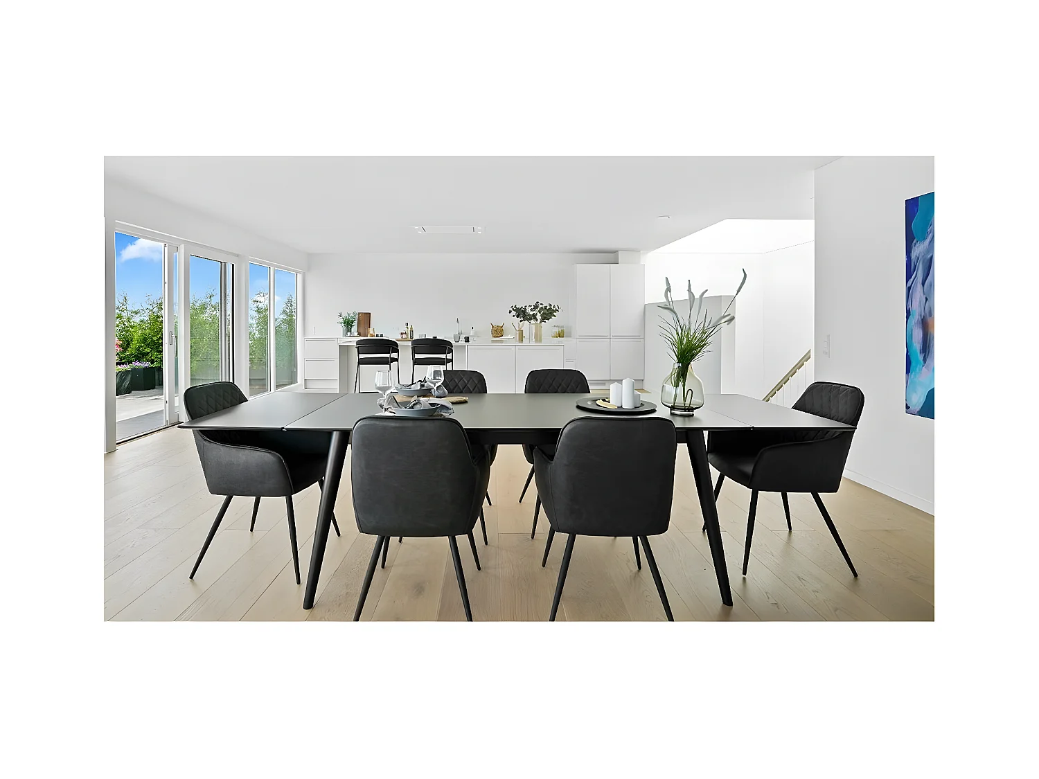 Lot de 2 Chaises Harbo, Gris, 65x57x87 cm, EPIKASA