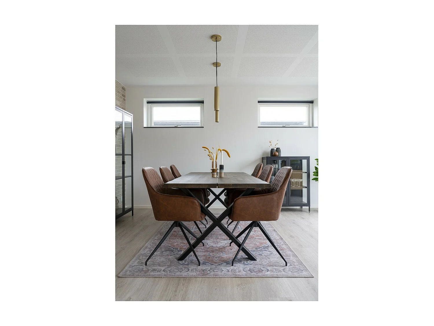 Chaise Harbo, Marron, 62x56x89 cm, EPIKASA