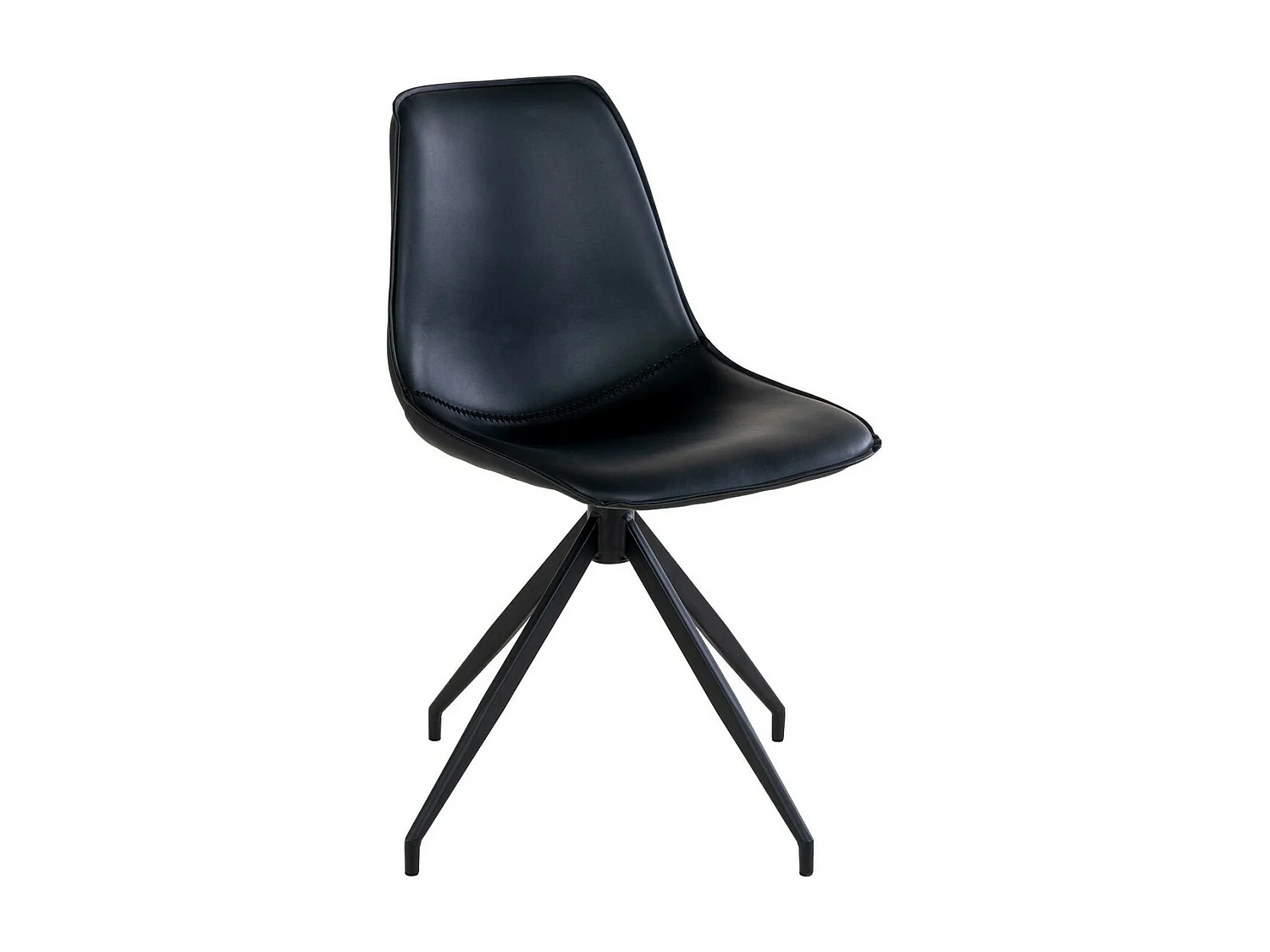 Set van 2 Stoelen Monaco, Zwart, 54x48x86 cm, EPIKASA