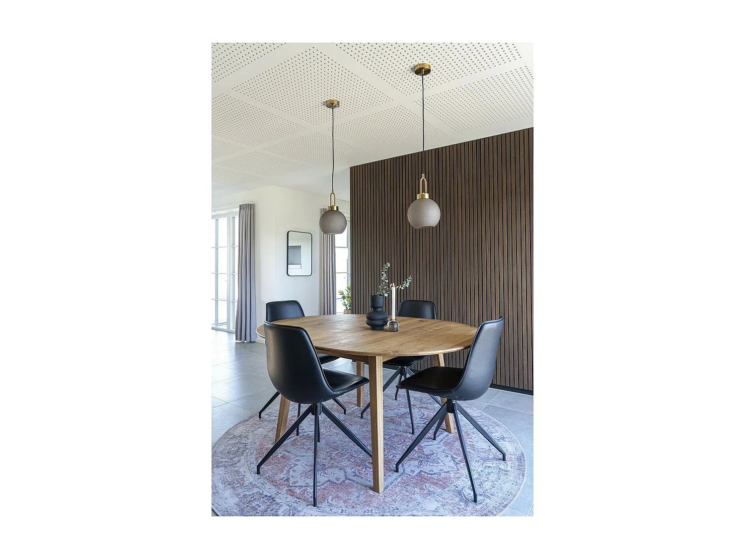 Set van 2 Stoelen Monaco, Zwart, 54x48x86 cm, EPIKASA