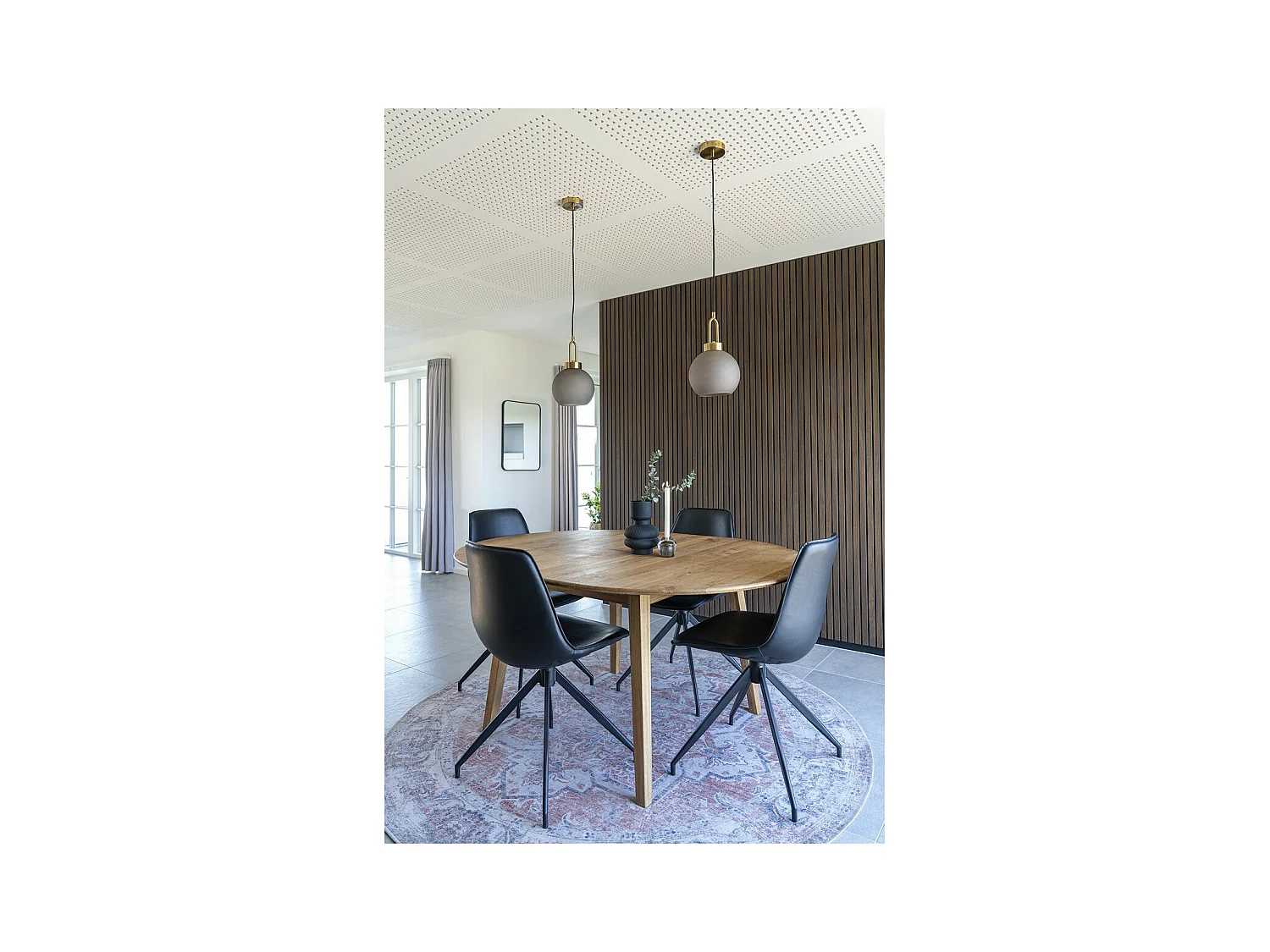 Set van 2 Stoelen Monaco, Zwart, 54x48x86 cm, EPIKASA