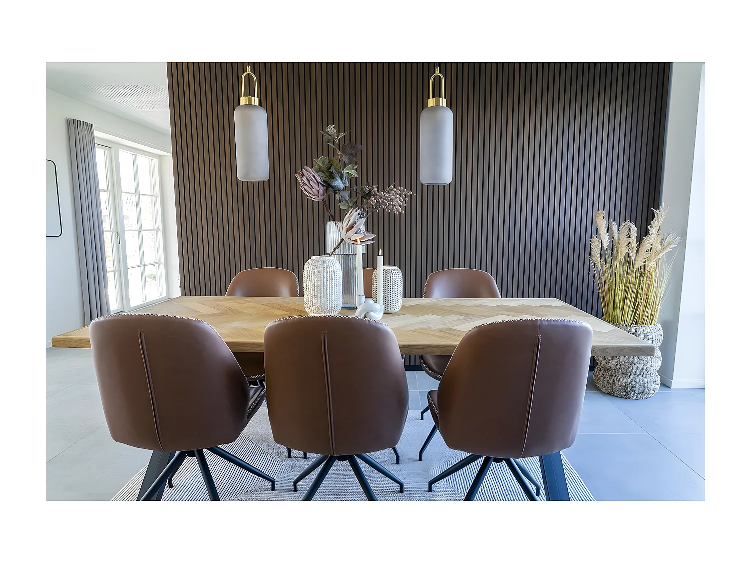 Lot de 2 Chaises Monte, Marron, 60x50x88 cm, EPIKASA