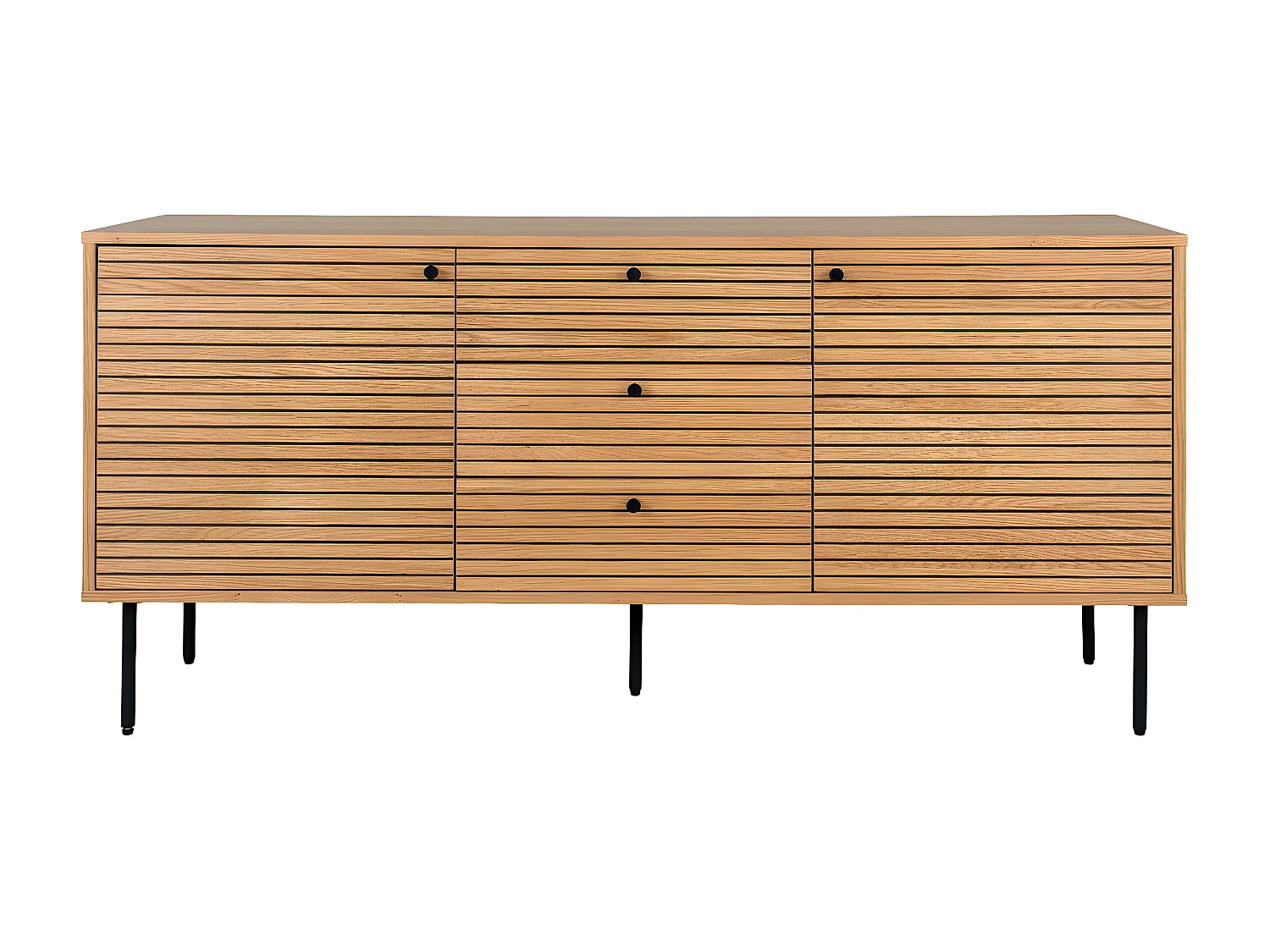 Kredens Kioto, Brązowy, 40x150x74 cm, EPIKASA