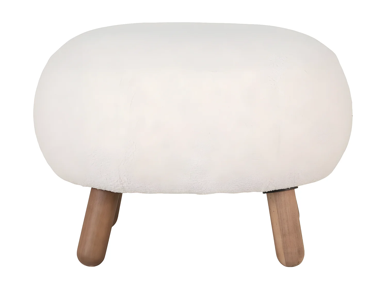 Poef Savona, Wit, 50x60x37 cm, Epikasa