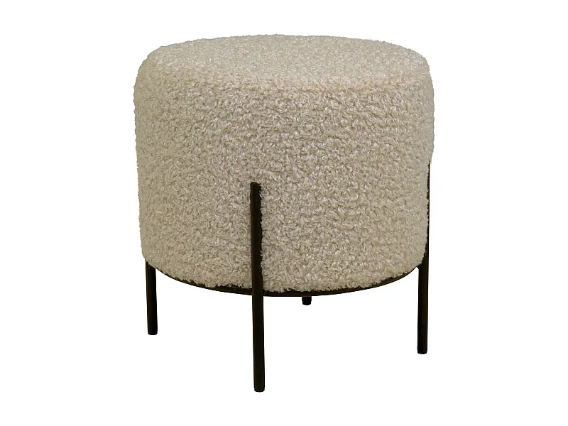 Pufa Alford, Beżowy, 35,5x35,5x37 cm, Seven Design