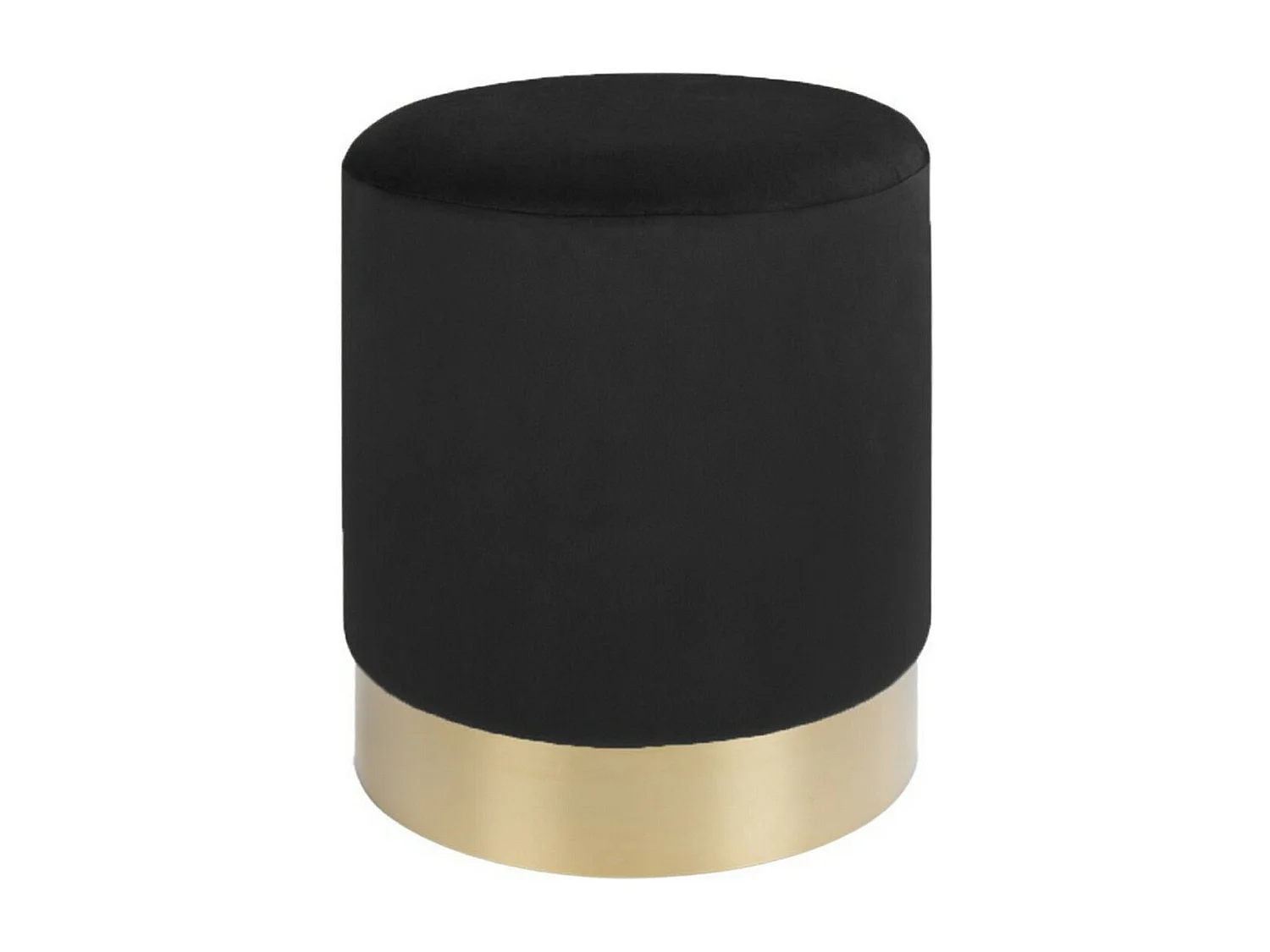 Pouf Gamby, Noir, 34x34x43 cm, EPIKASA