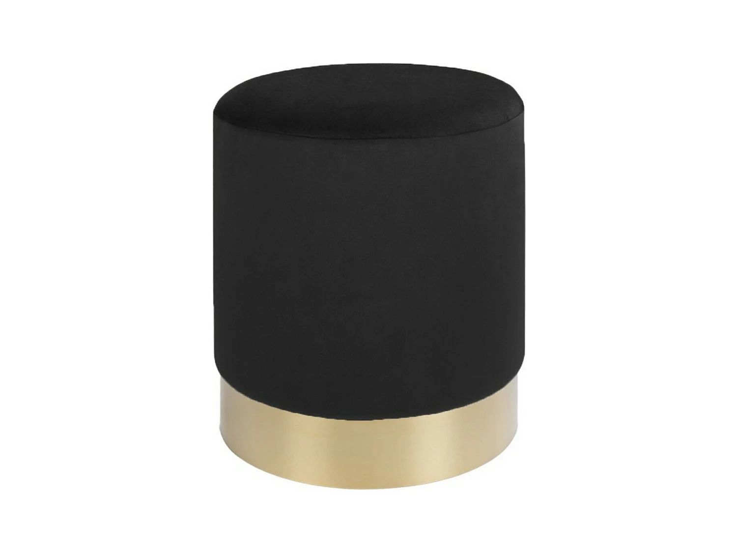 Pouf Gamby, Noir, 34x34x43 cm, EPIKASA