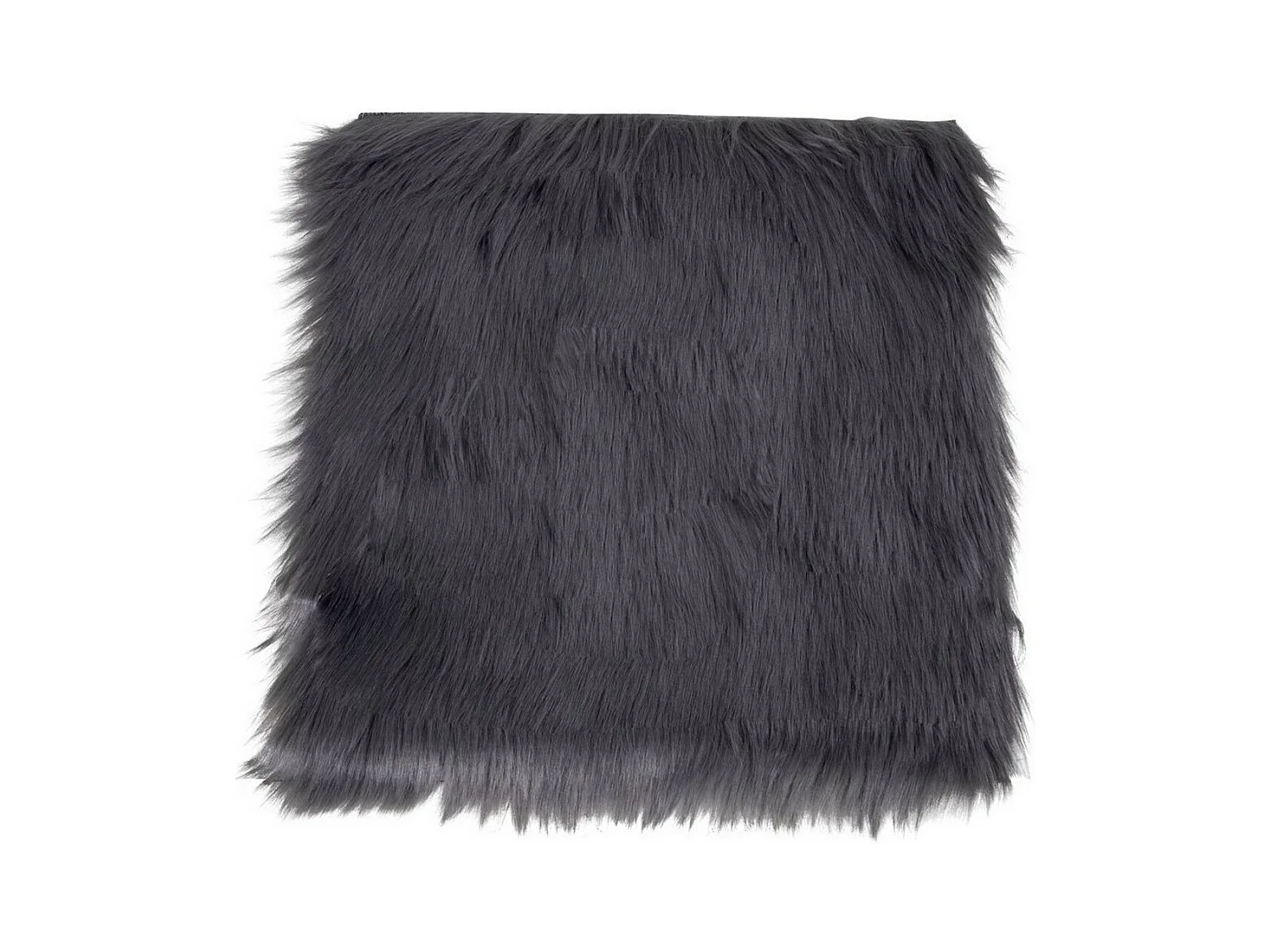 Pouf Lambskin, Gris, 40x40x6,5 cm, Epikasa