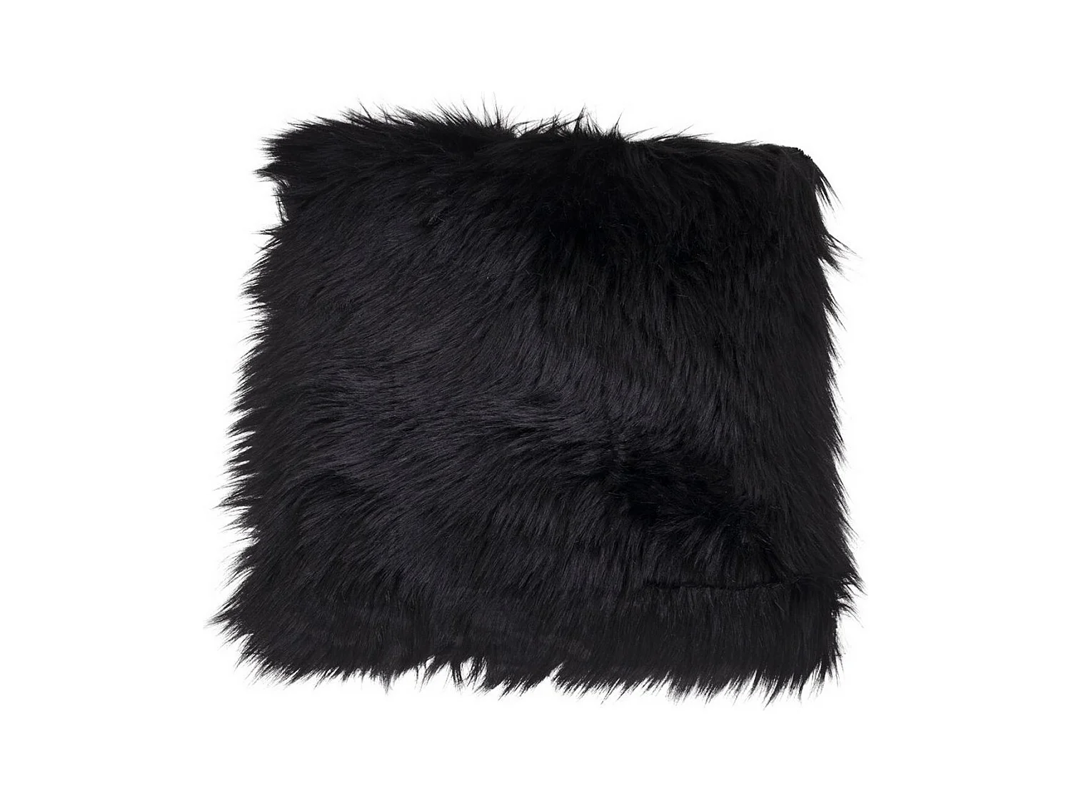Puf Lambskin, Negro, 40x40x6,5 cm, Epikasa