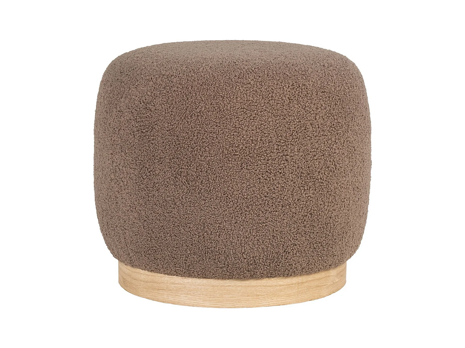 Pouf Belfort, Marron, 44,5x44,5x40 cm, EPIKASA