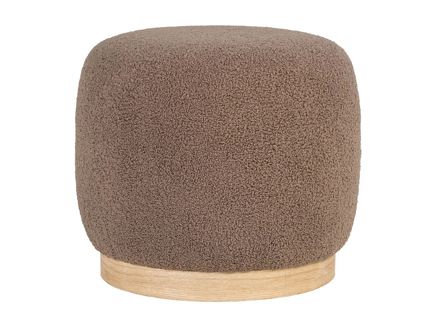 Pouf Belfort, Marron, 44,5x44,5x40 cm, Seven Design